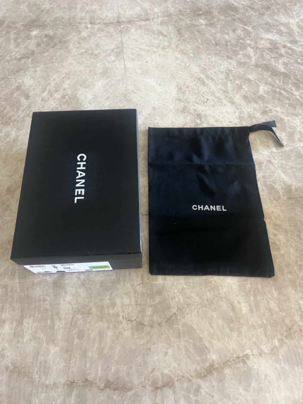 Chanel Black (Empty) Shoe Box With New Dust Cover